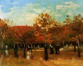 El Bois de Boulogne con gente caminando Vincent van Gogh